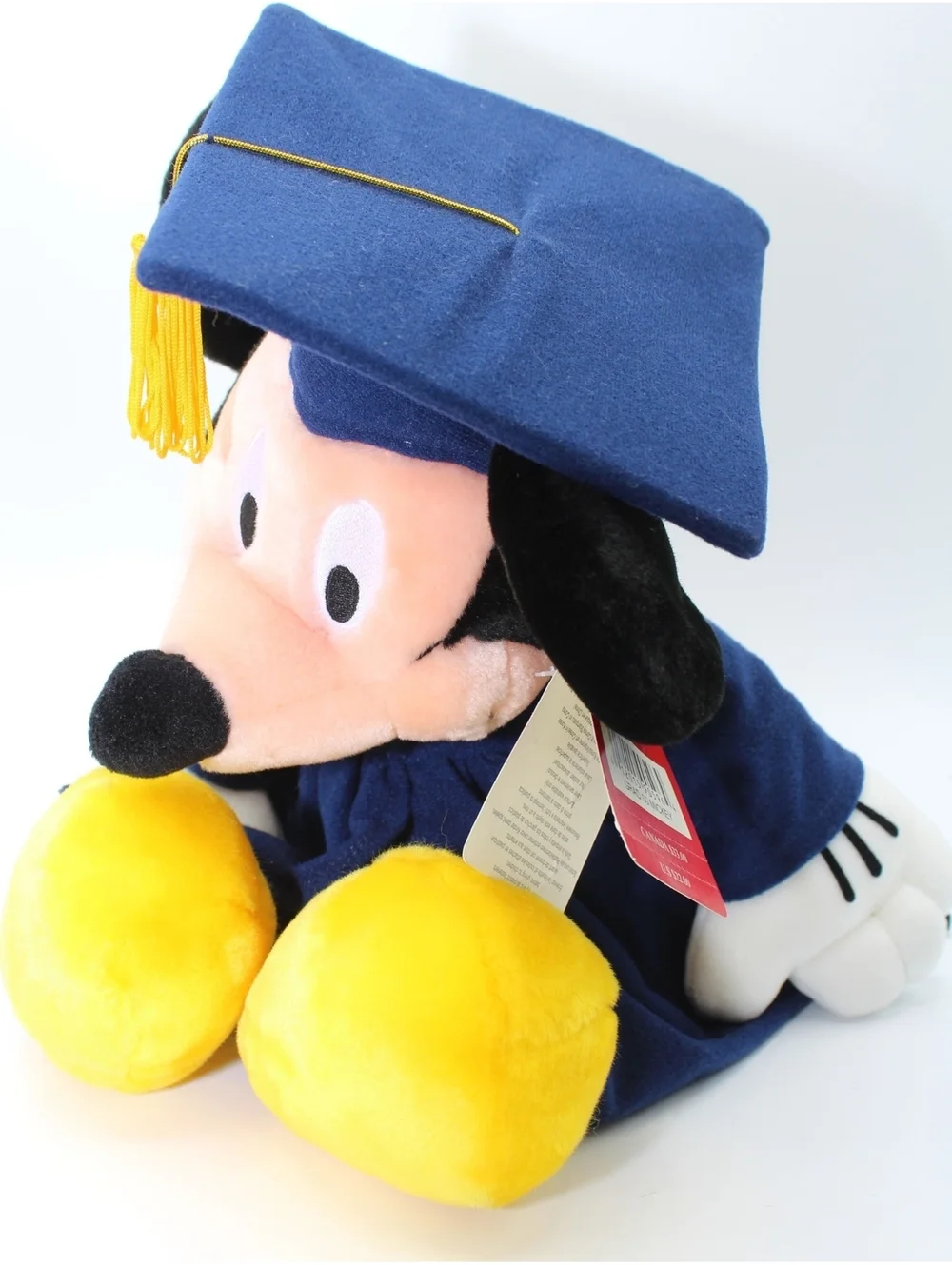VTG 2000 Walt Disney GRAD 00 MICKEY Graduation Cap & Gown Costume Animal Plush